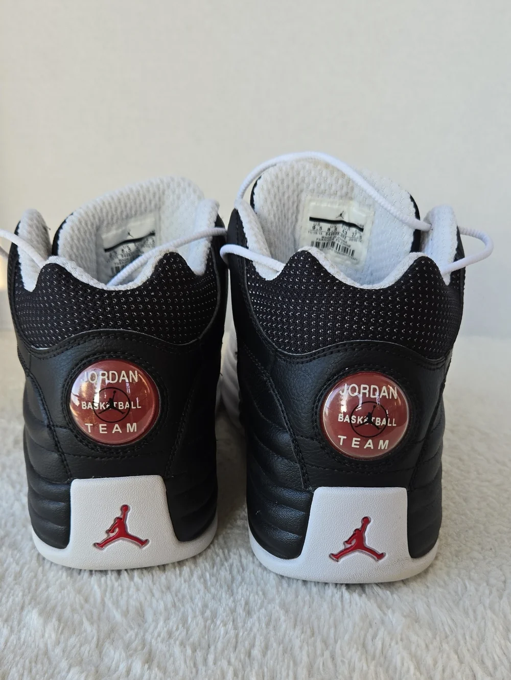 VNFS Nike Air Jordan Jumpman Team 1 Black White Red 644938-002 Size 9.5 OG Box
